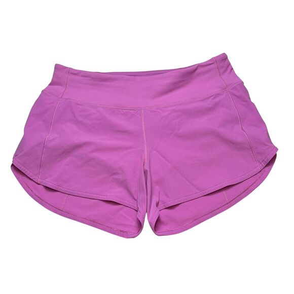 Lululemon Speed Up Mid-Rise Short *4" Magenta Glow - Picture 2 of 8
